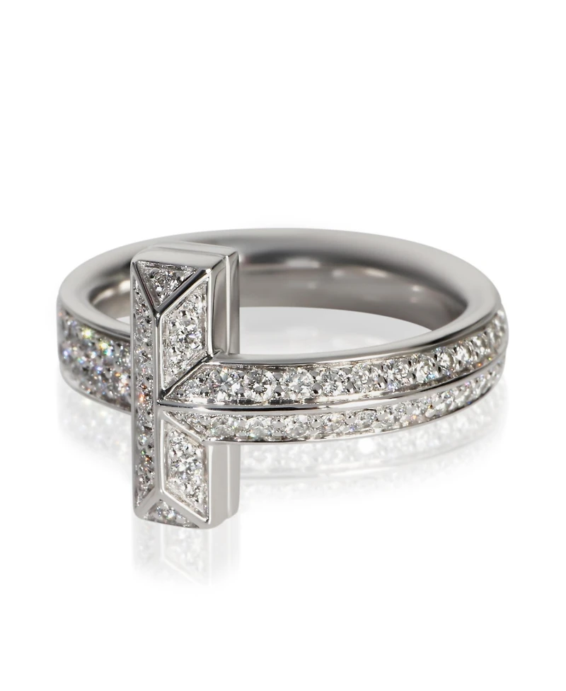 Pre-Owned Tiffany & Co White Gold Diamond Tiffany T T1 Ring