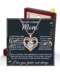 Gnuadz Mom Necklace Sterling Heartfelt Message Lighted Box