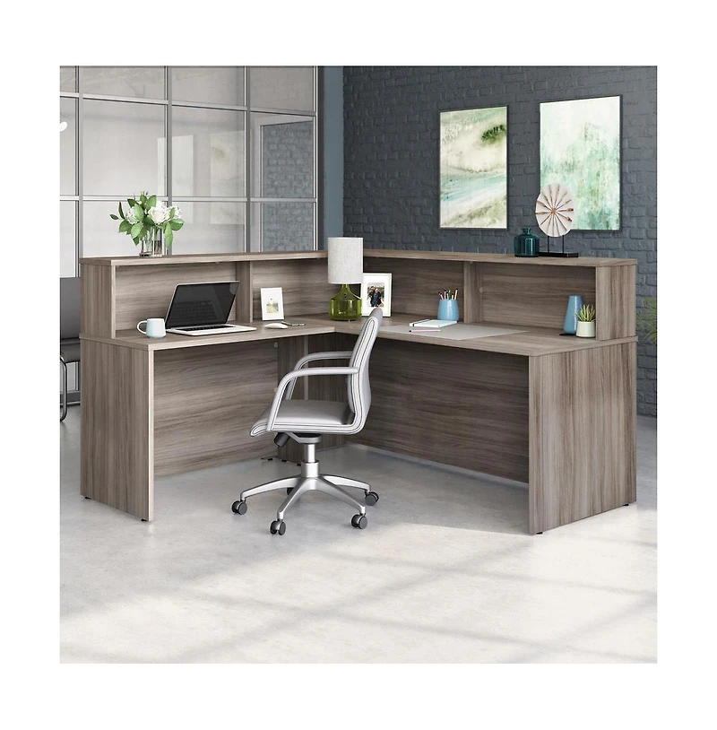 Sauder Affirm Commercial Office Hutch, Hudson Elm finish
