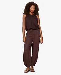Sanctuary Women's Melody Linen Mid-Rise Balloon Jogger Pants