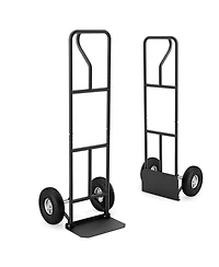 Sugift P Handle Hand Truck with Foldable Load Plate for Garage