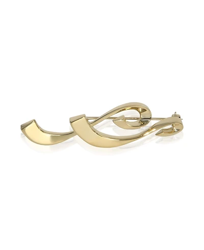 Pre-Owned Tiffany & Co Yellow Gold Paloma Picasso Musical Note Brooch