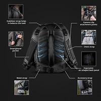 Pgytech 35 Litter Backpack with Shoulder Bag