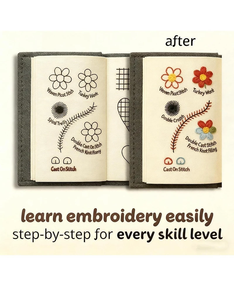 Gnuadz Embroidery Book Kit Love Stitches Guide Sewing Tool