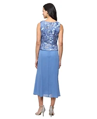 Alex Evenings Petite Scoop Neck Dress and Soutache Open Jacket, 2-Piece Set