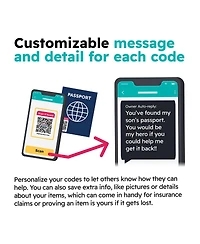 SeQR Contact Lost Item Labels 6-Pack