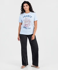 Self Esteem Juniors' France Street Cafe T-Shirt
