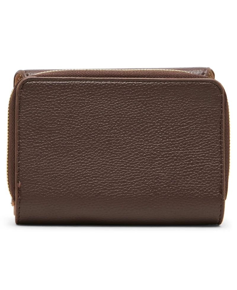 Anne Klein Tortoise Chain Link Trifold Wallet