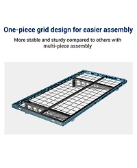FlexiMounts 48" Wall Mounted Steel Shelf with Corner Brackets - Garage Storage Rack