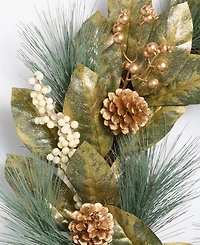 Holiday Lane Opulence Pinecones and Berries Decorated Wreath, Macy's Exclusive