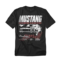 Mustang Men's Ford Checkered Race T-Shirt