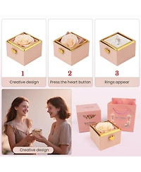 Gnuadz Preserved Rose Heart Necklace Gift Box