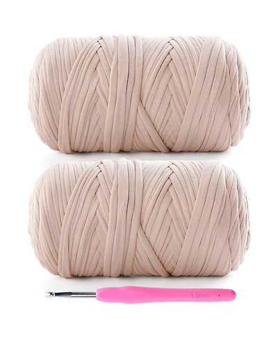 Gnuadz 400 G/130 Tshirt Yarn Crochet Hook Set