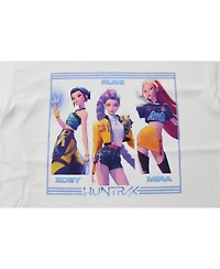 KPop Demon Hunters Boys Huntrix on White Short Sleeve Kids T Shirt