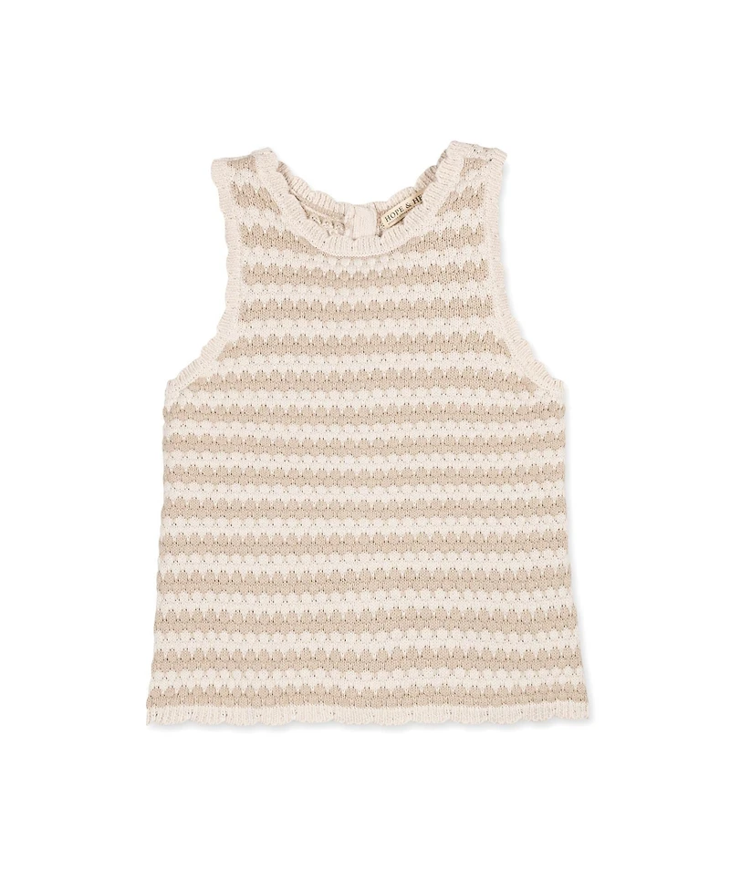 Hope & Henry Women's Organic Button Back Sweater Tank
