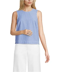 Lands' End Women's Seersucker Matchback Shell