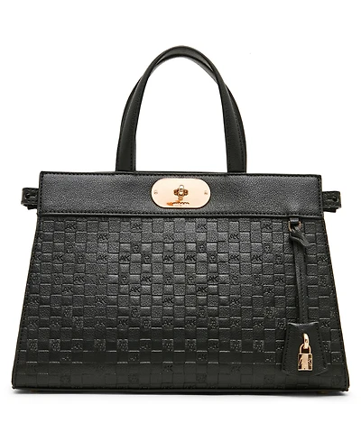 Anne Klein Embossed Medium Satchel Handbag