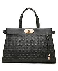 Anne Klein Embossed Medium Satchel Handbag