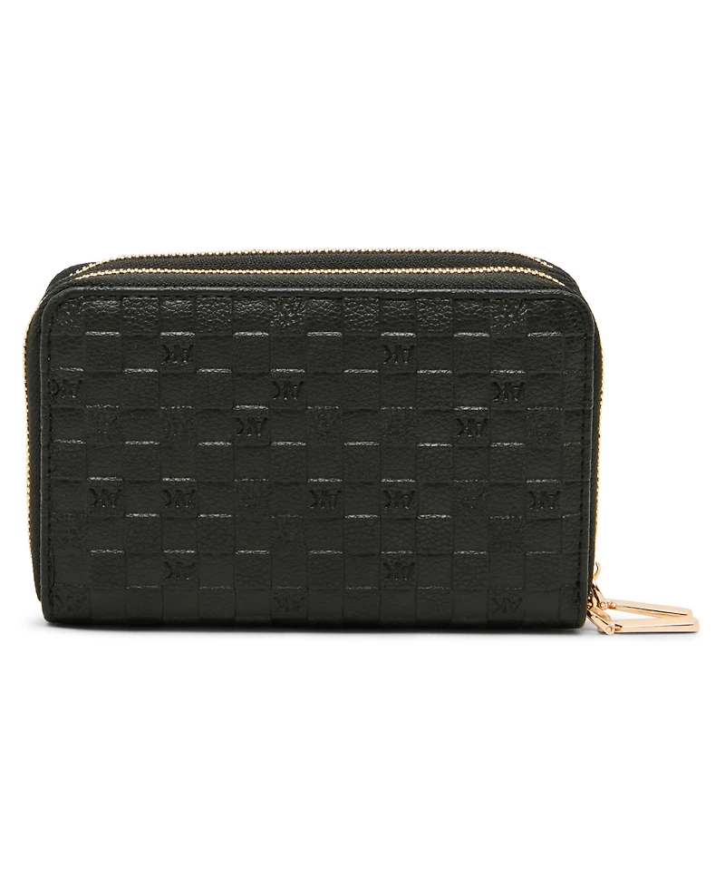 Anne Klein Embossed Double Zip Around Wallet