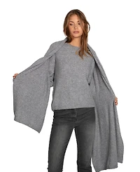 Belle & Bloom Women's Wrap Me Up Scarf Sweater