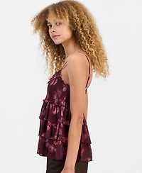 Madden Girl Juniors' Smocked Babydoll Tank