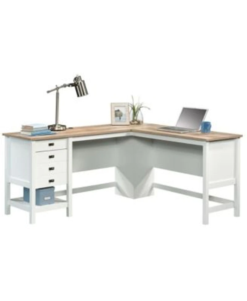Sauder Cottage Road L Desk Oak finish