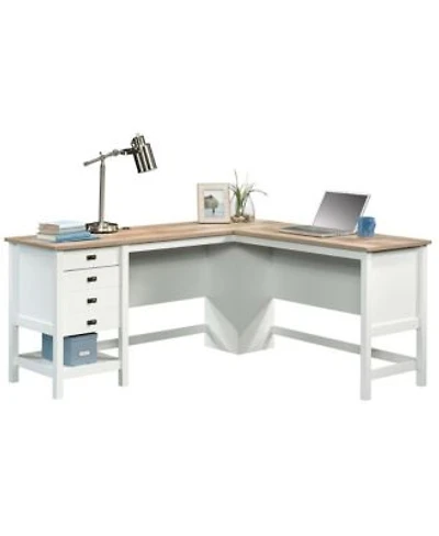 Sauder Cottage Road L Desk Oak finish
