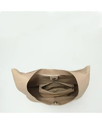 Susu Arc Leather Crescent Hobo Bag Soft Pebbled Shoulder Casual Slouchy Handbag