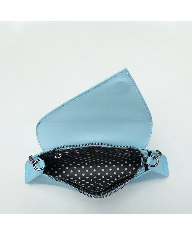 Susu Women's Saffiano Leather Envelope Clutch Purse Crossbody Evening Bag with Chain Strap Elegant Handbag