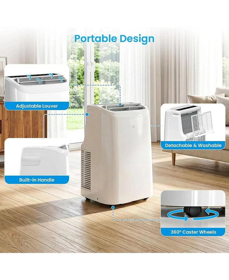 Cowsar Portable Ac Btu with Fan and Dehumidifier