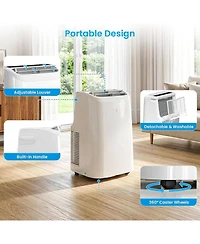 Cowsar Portable Ac Btu with Fan and Dehumidifier