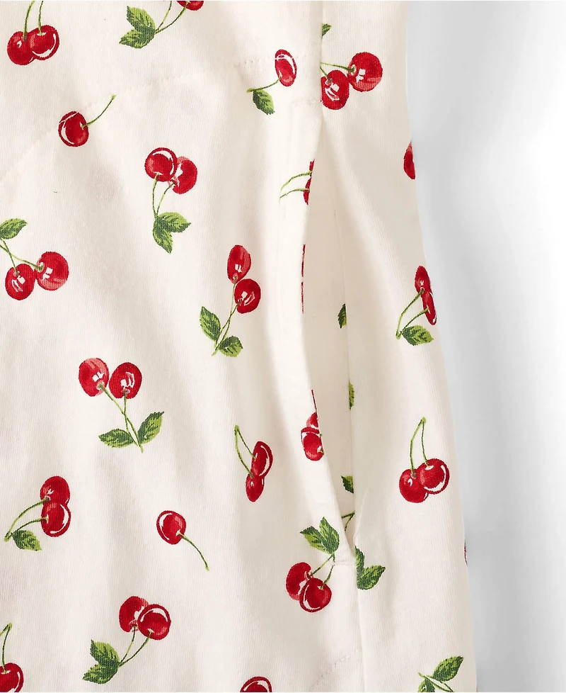 Lands' End Plus Cotton Jersey Notch Neck Dress