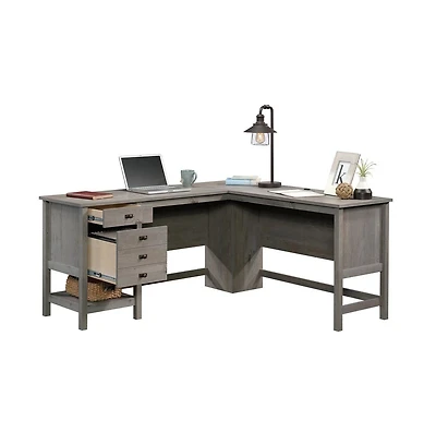 Sauder Cottage Road L Desk Oak finish