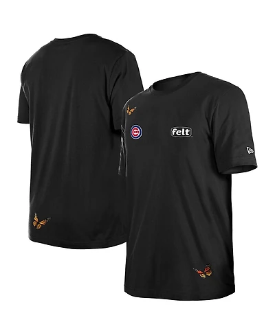 New Era x Felt Men's Black Chicago Cubs T-Shirt