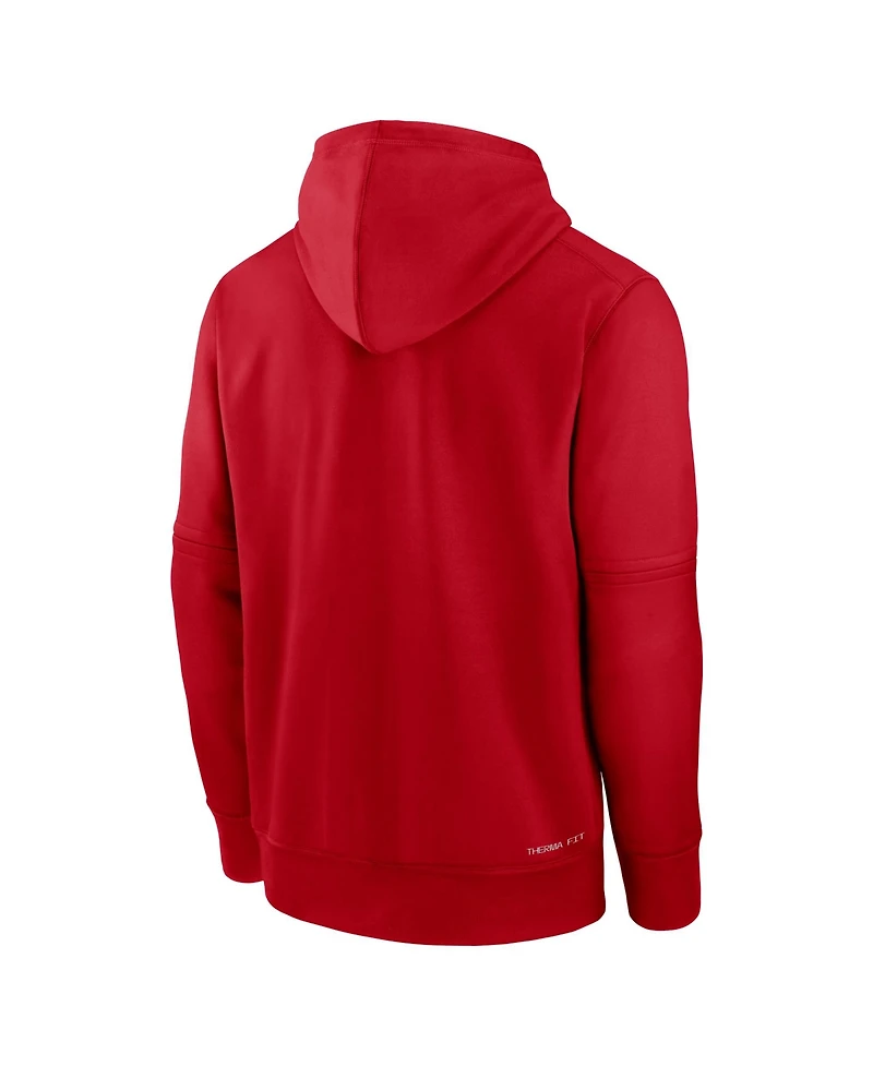 Nike Men's Red St. Louis Cardinals Authentic Collection Therma-fit Hoodie
