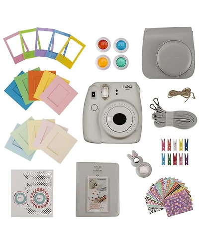 Slinger FujiFilm Instax Mini 9 Accessory Kit - Smoky White (Camera Not Included)
