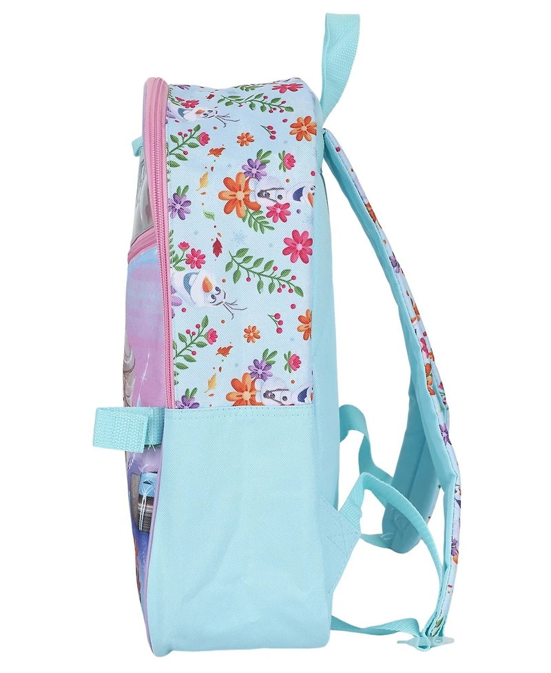 Spider-Man Boys' and Girls' Frozen Backpack, Lunch Bag, Pencil Case, Key Chain and Carabiner, 5-Piece Set
