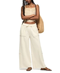 Lucky Brand Women's Fleece Wide-Leg Pants
