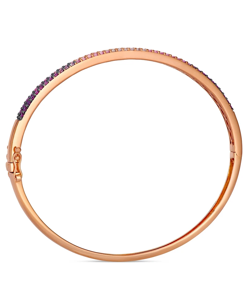 Le Vian Strawberry Ombre Sapphire (1-1/5 ct. t.w.) & Vanilla Sapphire Bangle in 14k Strawberry Gold