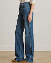 Lauren Ralph Petite High-Rise Straight-Leg Jeans
