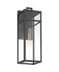 John Timberland San Lucas 18 3/4 inches High Modern Outdoor Wall Light Fixture Mount Porch House Weatherproof Sand Glass Shade