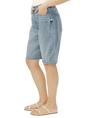 Silver Jeans Co. Women's Barrel Mid Rise Shorts