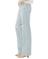 Silver Jeans Co. Women's Loose & Low Rise Straight Leg