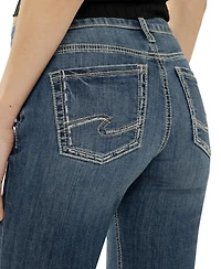 Silver Jeans Co. Women's Suki Mid Rise Flare Luxe Stretch