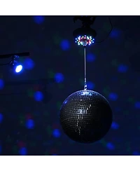 Yescom 12" Disco Mirror Ball Rgb Spotlight Rotating Motor Kit for Party Events