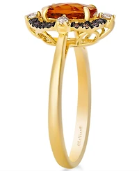 Le Vian Cinnamon Citrine (1-1/6 ct. t.w.), Nude Diamond (1/10 ct. t.w.) & Chocolate Diamond (1/8 ct. t.w.) Ring in 14k Honey Gold