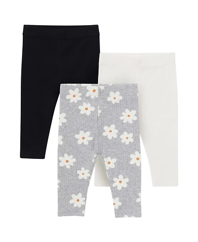 Gerber Toddler Girls 3-Pack Textured Leggings