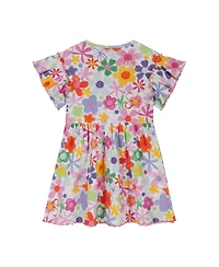 Andy & Evan Toddler Girls and Toddler/Child Printed Rib Dress