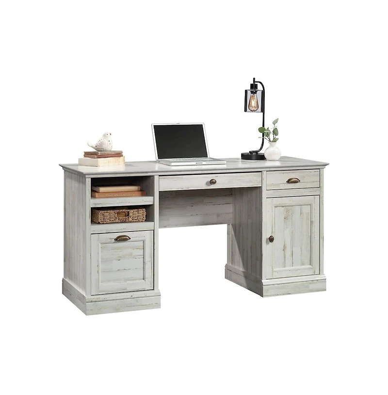Sauder Barrister Lane Executive Desk, Plank finish