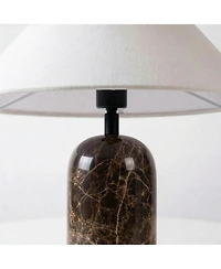 Brightech Sansa Stone Led Table Lamp with Dimmer (13")